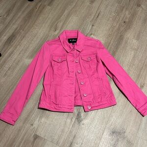 Pink Guess Jean Jacket Large